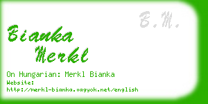 bianka merkl business card